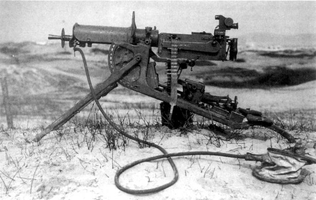 Use of Machine guns WW1