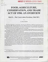 Food, Agriculture, Conservation, and Trade Act of 1990