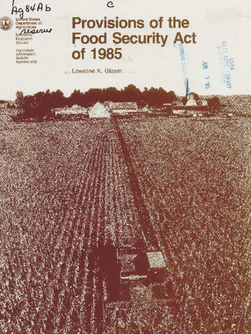 Food Security Act of 1985