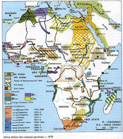 African territory before partition