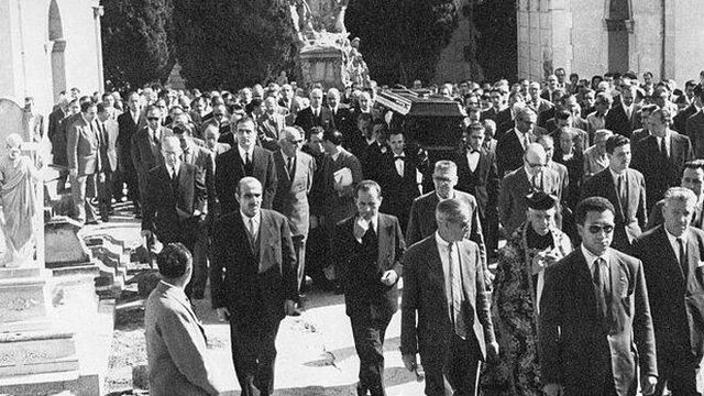 Entierro de Ortega y Gasset