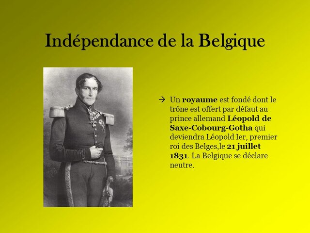 Indépendance de la Belgique 1831