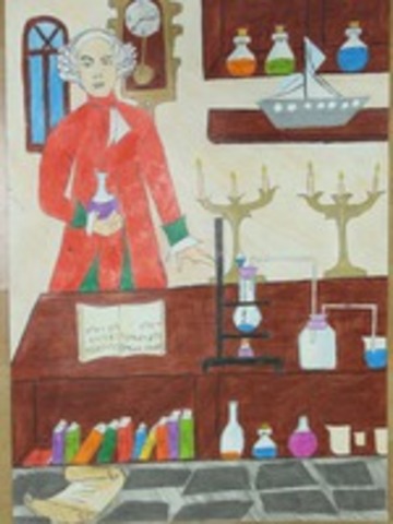 в Публичном собрании АН произнес «Слово о пользе химии».