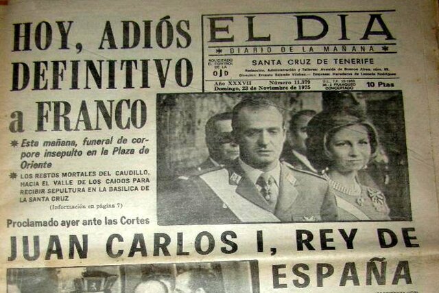 Muerte de Franco y proclamación de Juan Carlos I: Honor al Caudillo y viva el Rey
