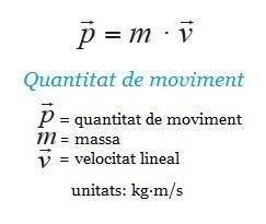 FORMULA DE LA LLEI DEL MOVIMENT