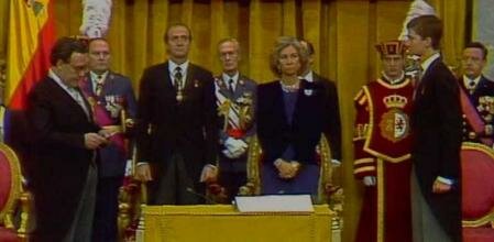 Don Felipe de Borbón jura la Constitución de 1978