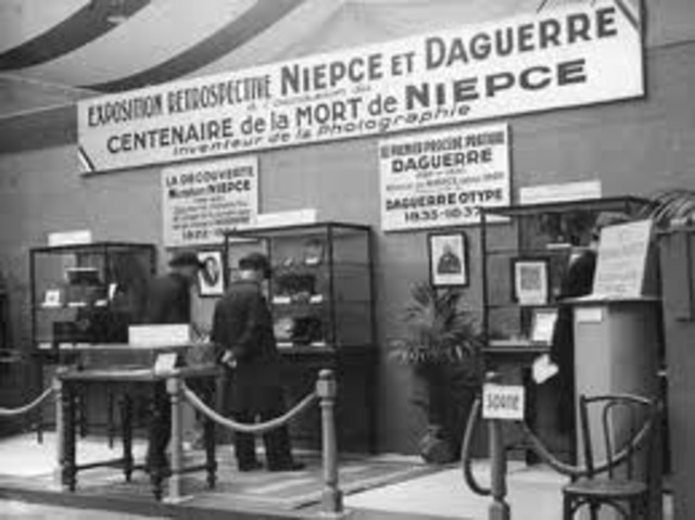Niepce and Daguere improved the short exposure time (30 minutes).