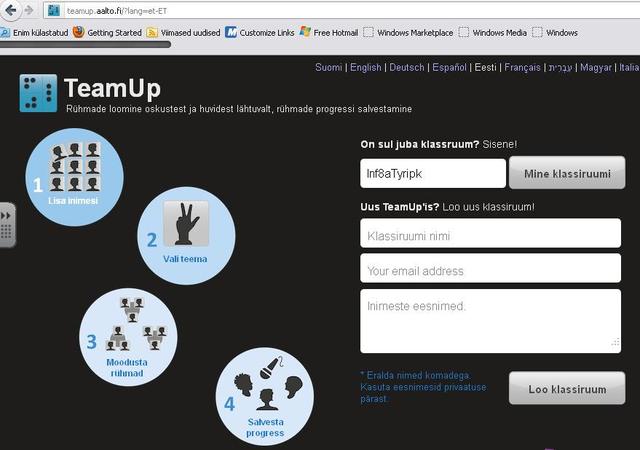 Meeskondaade moodustamine
