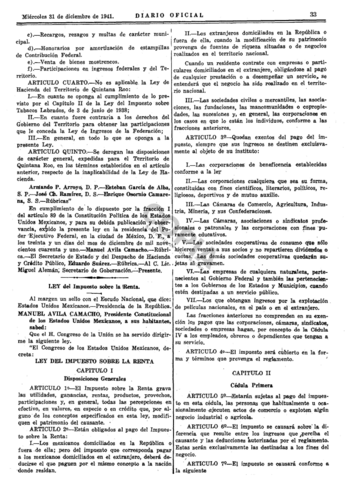 Ley del Impuesto sobre la Renta de 1941