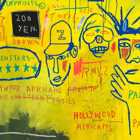 "Hollywood africans" - J.M. Basquiat