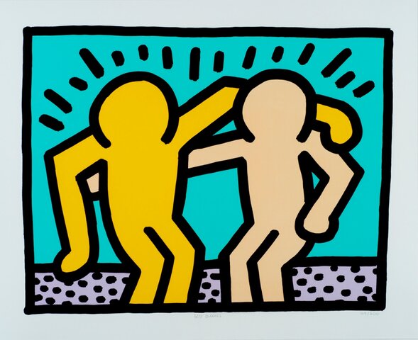 "Best buddies" - Keith Haring