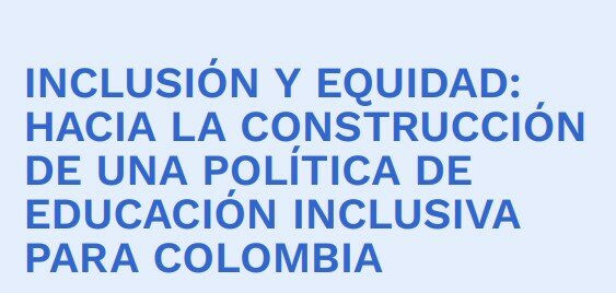 INCLUSIÓN Y EQUIDAD