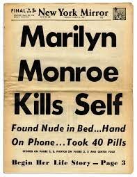 Marilyn Monroe dies