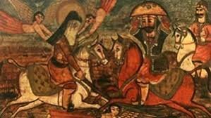 Mahoma escapa de la Meca (Hegira