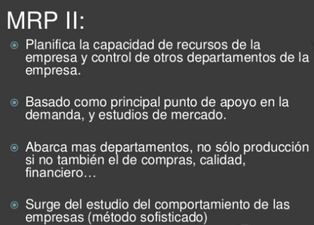 JAN 1, 1980 APLICACIÓN TEÓRICA DEL MRP II