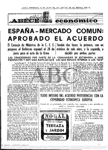 Acord preferencial amb la CEE.