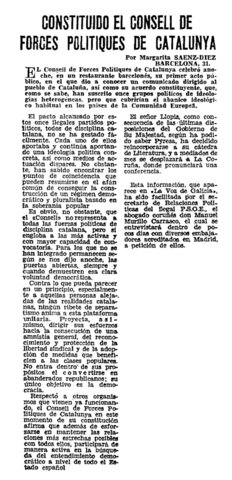 Consell de forces polítiques a Catalunya