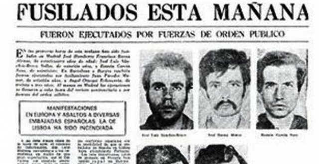 Execució de membres d'ETA i del FRAP