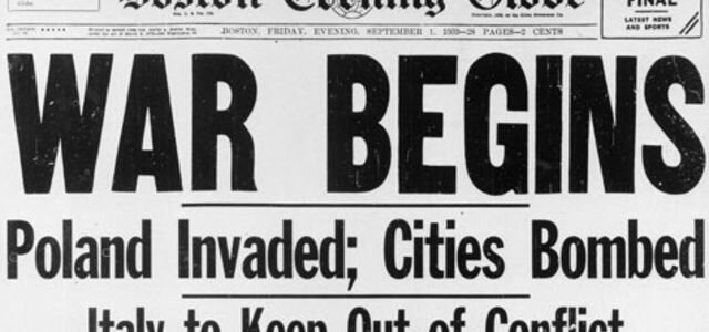 Inizia seconda guerra mondiale