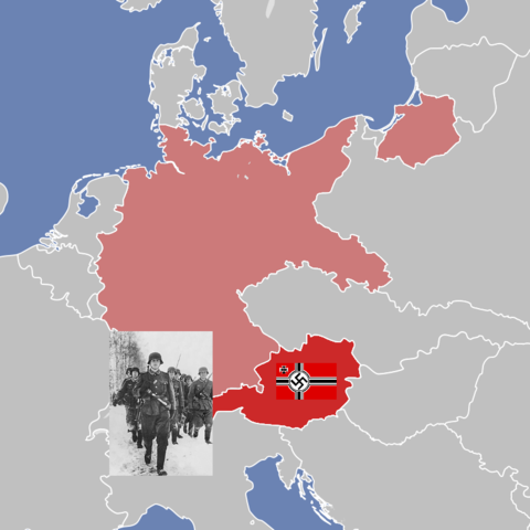 Hitler llevó a cabo la Anschluss o anexión de Austria a Alemania