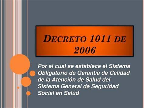 Decreto 1011 de 2006