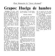 Huelga de hambre de los 35 presos del G.R.A.P.O.