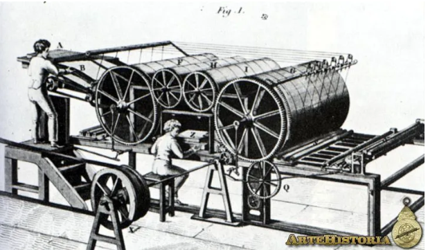 Se patenta la prensa de vapor por Friedrich Koening