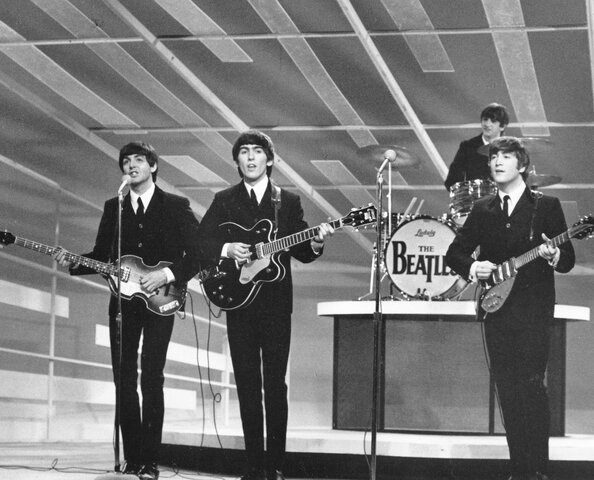 The Beatles appear on Ed Sullivan