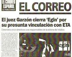 Garzón cierra "Egin"