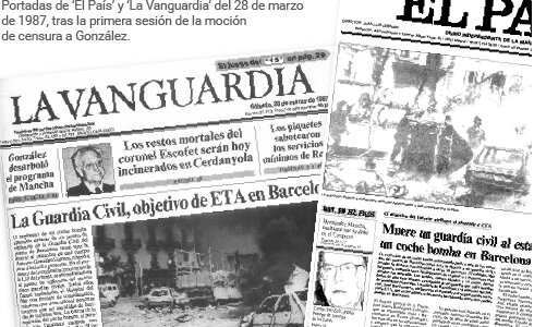 Moción de censura presentada