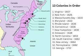 By the early 1700's all 13 colonies were founded