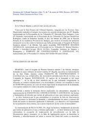 acuerdo sobre la sentencia de la Sala Primera del Supremo que condenaba a once de sus miembros por responsabilidad civil