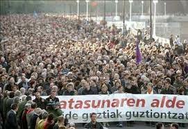 Manifestación en San Sebastian convocada por Batasuna.