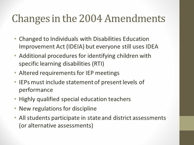 IDEIA Reauthorization