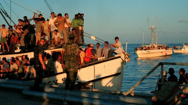 Tiene lugar el éxodo o estampida de Mariel