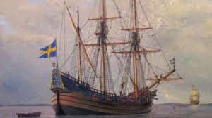 New Sweden is founded along the Delaware River.
