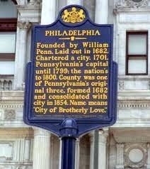 The city of Philadelphia is founded.