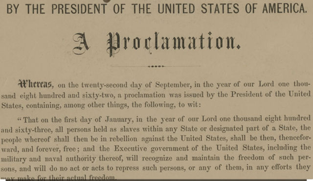 Emancipation Proclamation