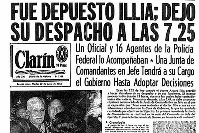 Revolución argentina. Golpe de estado de Ongania