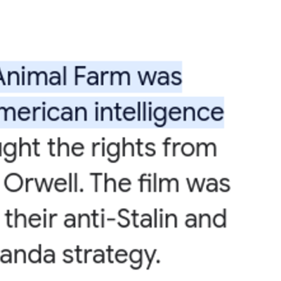 Timeline: Animal Farm