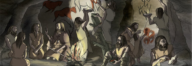 Creencias, arte y fabricación de herramientas del Paleolítico.