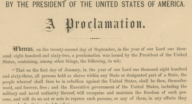 Emancipation Proclamation
