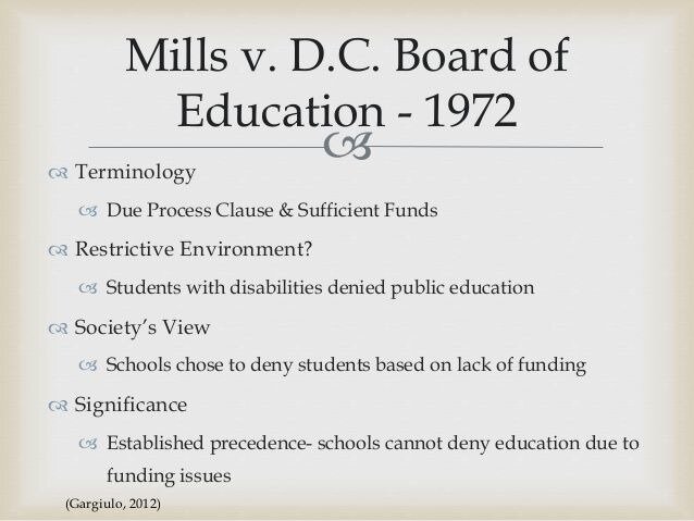 Mills v. Board of Education of the District of Columbia