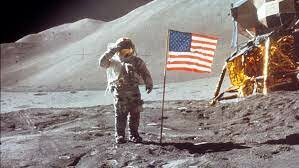 American astronauts land on the moon