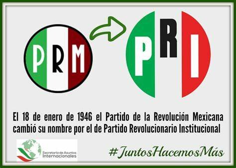 Se disuelve la PRM y se funda el PRI