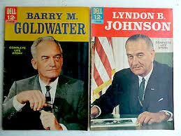 Lyndon B Johnson defeats Barry Goldwater-