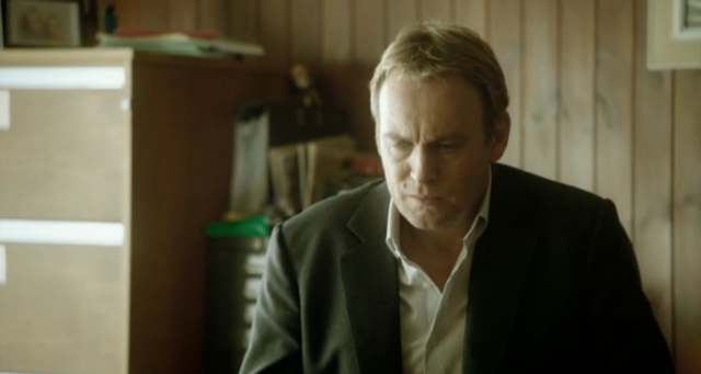 harry venn in his office with the women, arguing