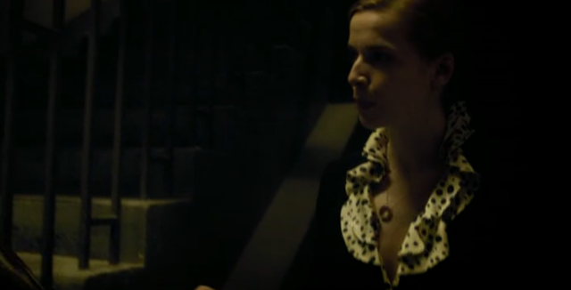 gina enters his office area wishing to see him