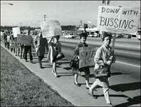 Swann vs. Charlotte mecklenburg schools, Legislation/Supreme Court Case, no violence protest