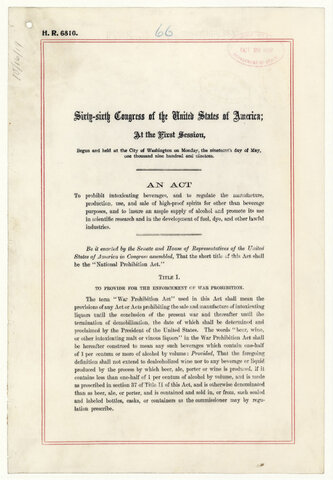 The Volstead Act
